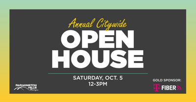 Experience Farmington Hills to the Fullest at City’s Annual  Citywide Open House, Saturday, Oct. 5