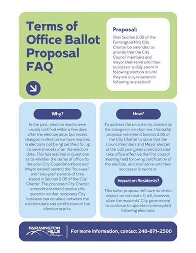 Terms of Office Ballot Proposal FAQ