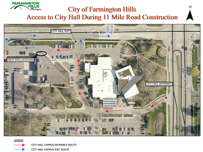 City of Farmington Hills to Begin Construction on Eleven Mile Road Between Orchard Lake Road and Farmington Road Friday, March 15